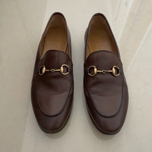 Gucci Jordaan brown loafers